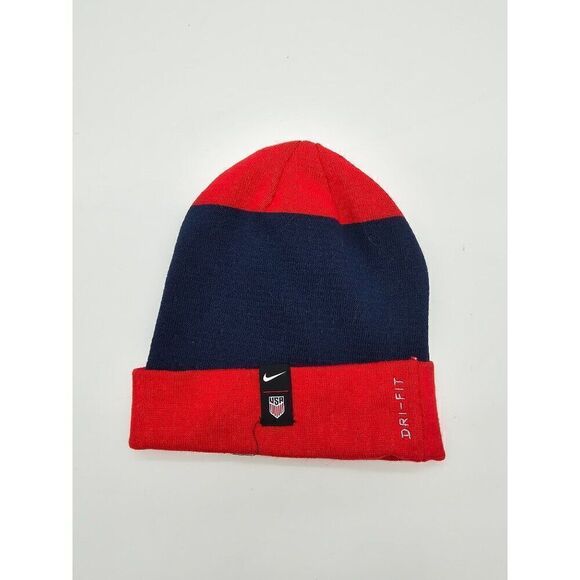 Nike USA Beanie Dri-Fit Red & Blue Knit - Picture 2 of 4